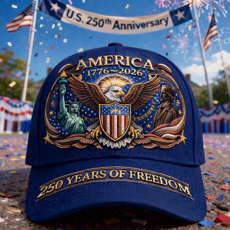 US 250th Anniversary Retro Art Print Hat