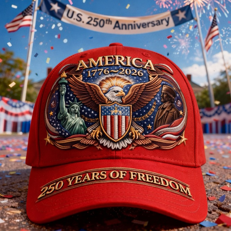 US 250th Anniversary Retro Art Print Hat